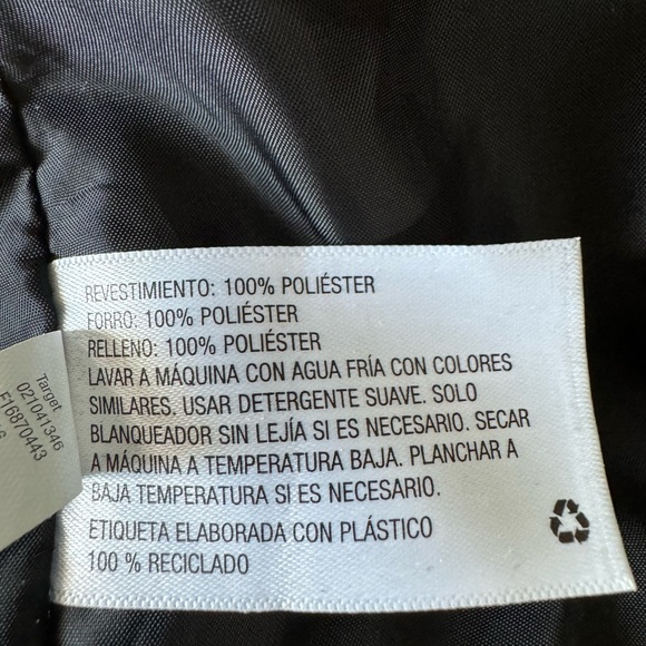 Warm jacket with zip, studs and belt - Picture 5 of 6